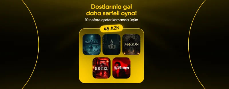 Dostlarınla gəl – daha sərfəli oyna!, Escape Room Game