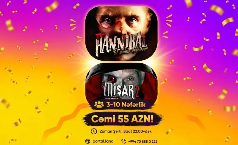 Möhtəşəm Fürsət – 2 Oyun, Cəmi 55 AZN!, Escape Room Game